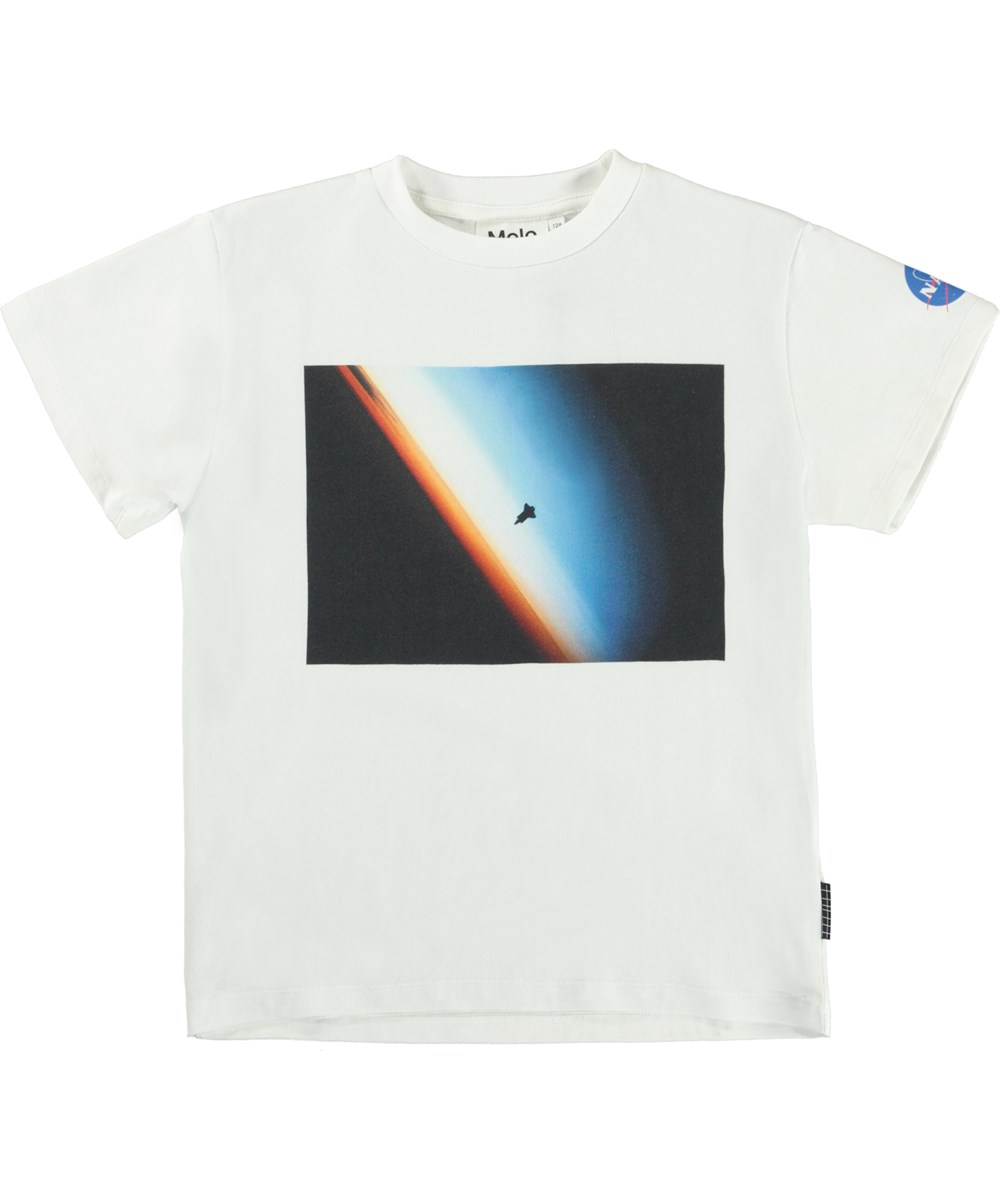 Roxo - Endeavour - White organic Nasa t-shirt