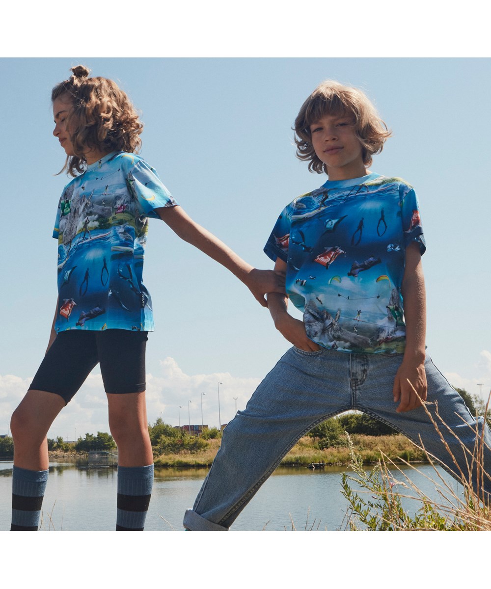 Roxo - Go Extreme - Organic t-shirt with extreme sport print