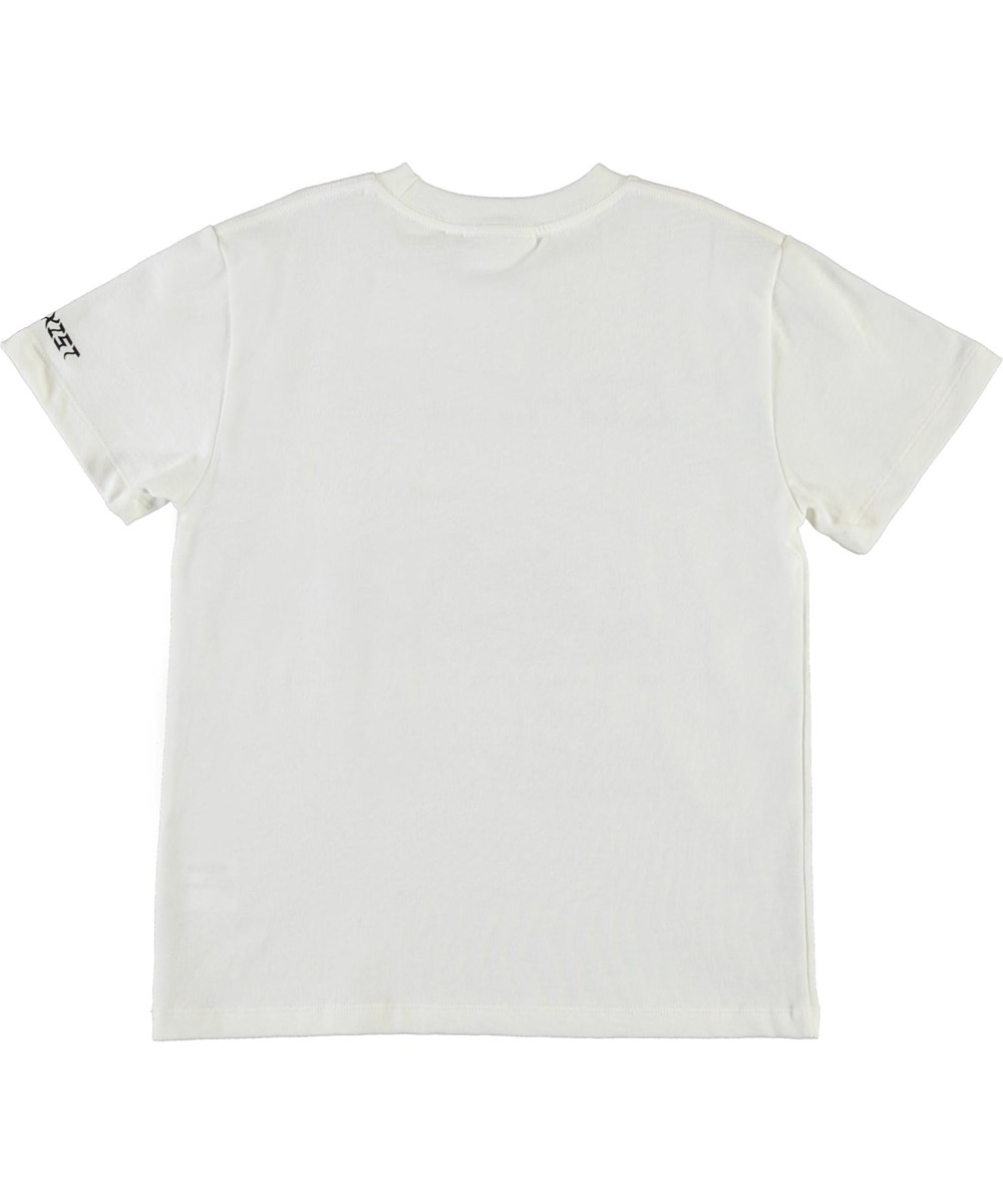 Roxo - Techno World BW - White organic t-shirt co-exist