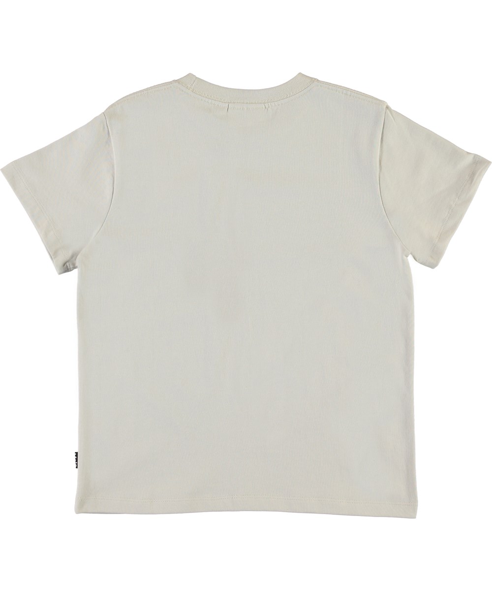 Roxo - Through Time - White organic t-shirt with print