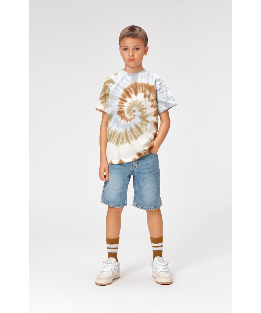 Roxo - Tie Dye Swirl - T-shirt with colourful spiral tie dye print