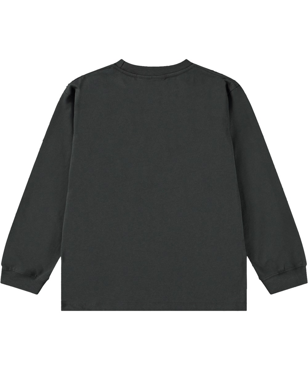 Rube - Cheetah Run - Long-sleeved top for children in organic cotton with ribbed neckline and sleeves, as well as a loose fit.