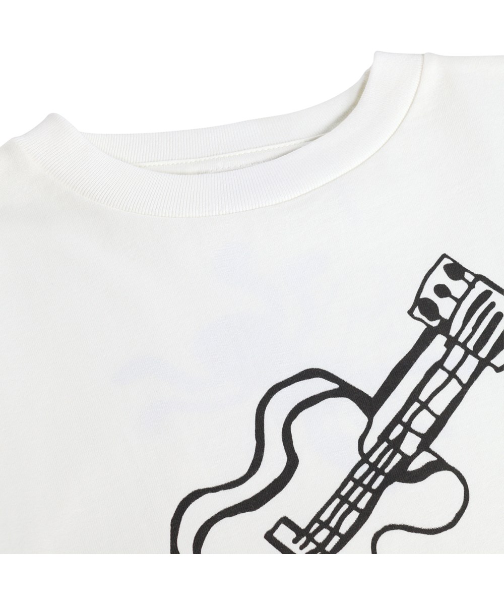 Rube - Daylight White - White long-sleeved top for children made of organic cotton 