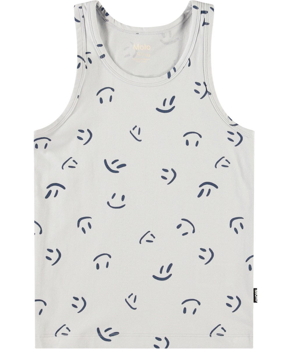 Jayden 2-pack - Best Sky - 2-pack of tank tops for children in soft organic cotton.