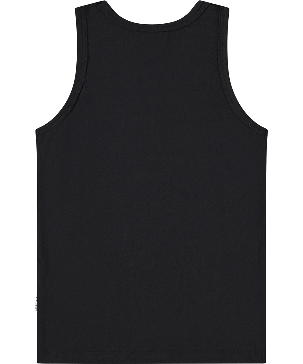 Jayden 2-pack - Black White - Organic boy's vest black and white