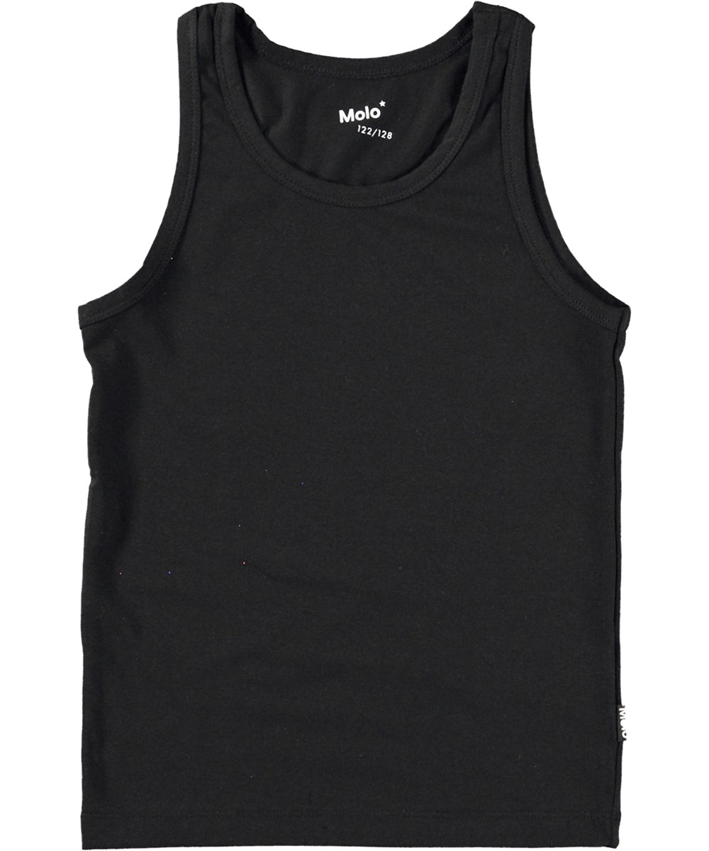 Jayden 2-pack - Dino Black - 2-pack organic vests 