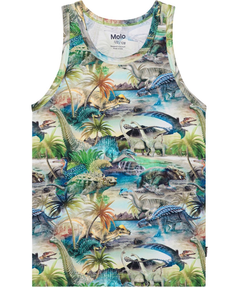 Jayden 2-pack - Dino Universe - 2-pack organic vests 
