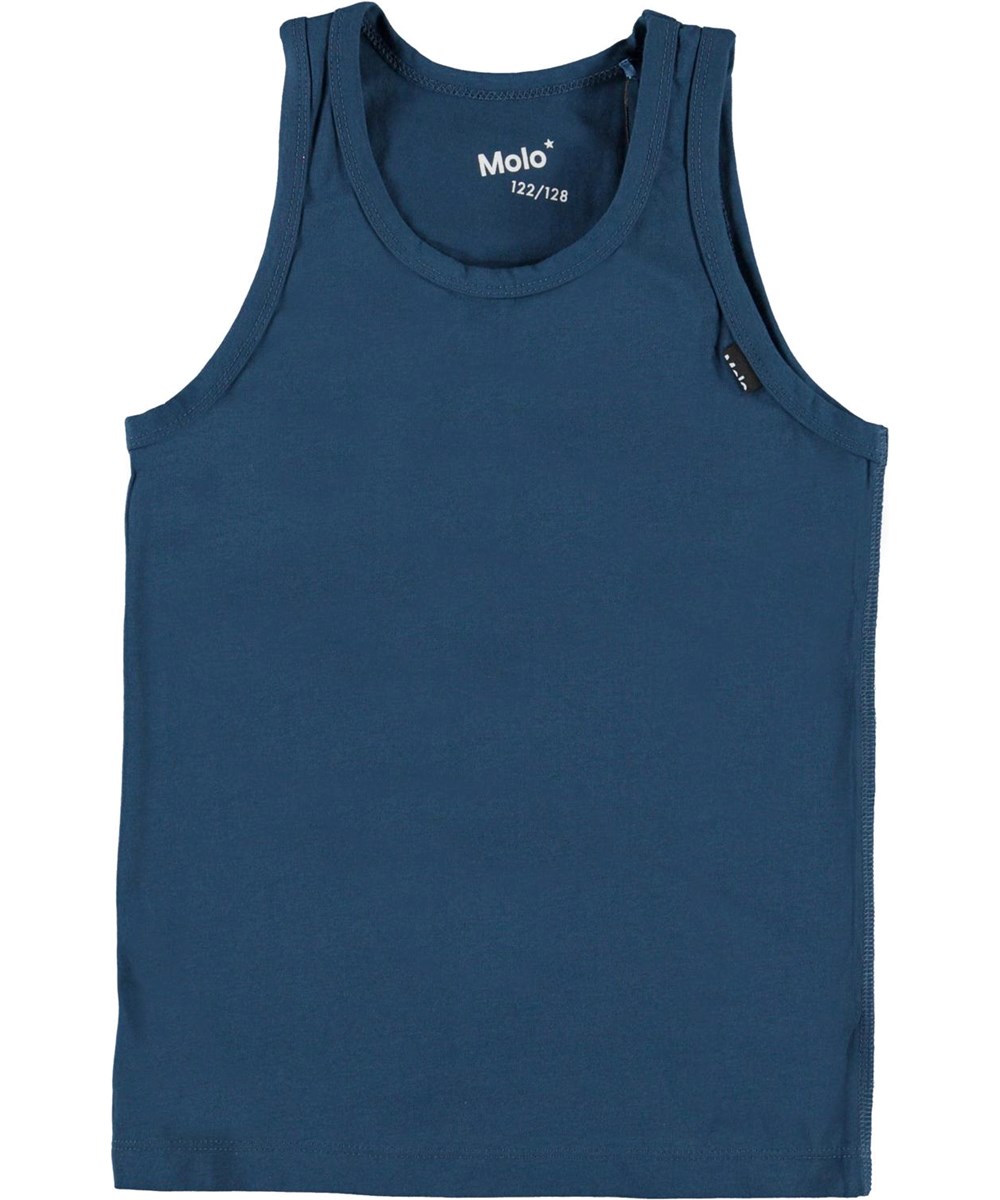 Jayden 2-Pack - Black Sea - Organic 2-pack vest in black and blue