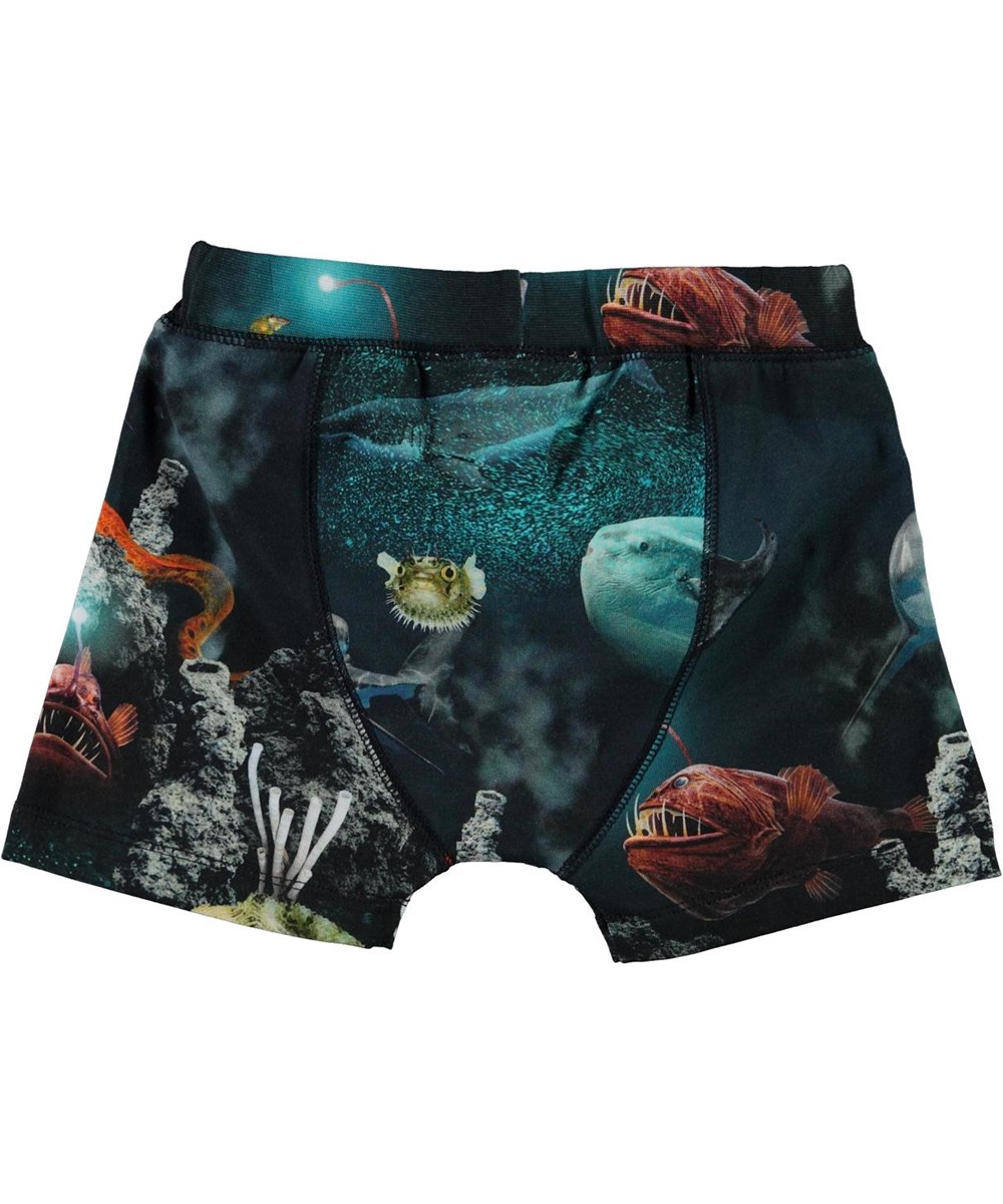 Jon - Deep Sea - Organic boxershorts with ocean print