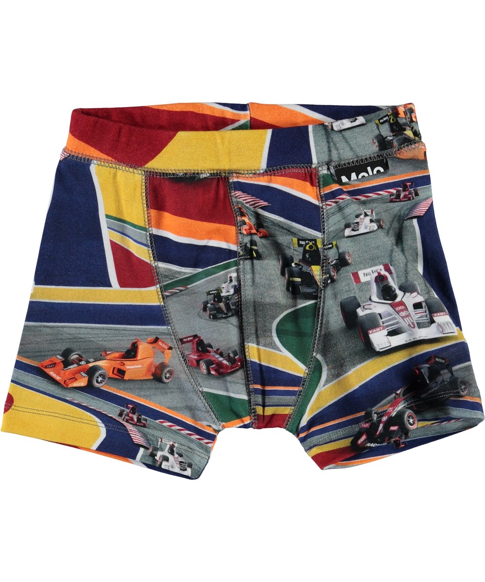 Jon - Full Speed - Organic boxershorts with race cars