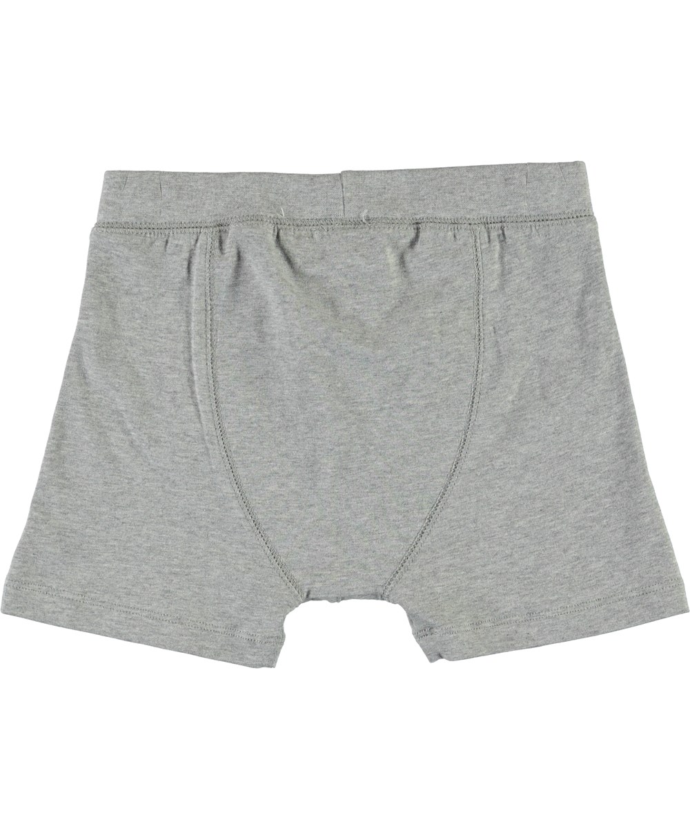 Jon - Grey Melange - Grey organic boxershorts