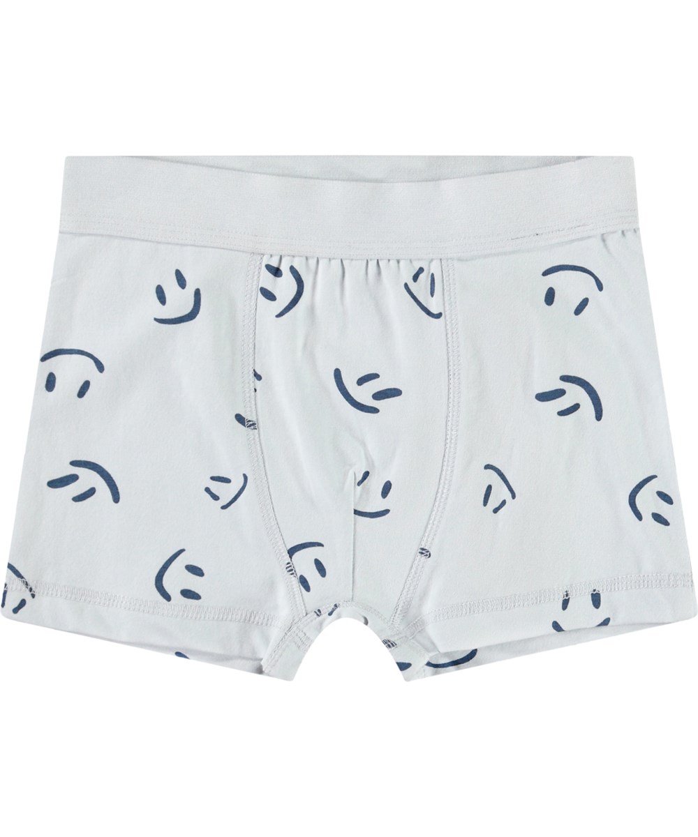 Justin 2-pack - Best Sky - 2-pack of boxer shorts for children in soft organic cotton.