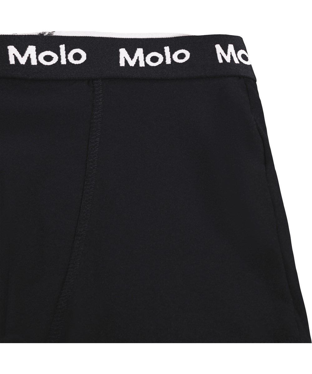 Justin 2-pack - Black White - Organic boxershorts black white