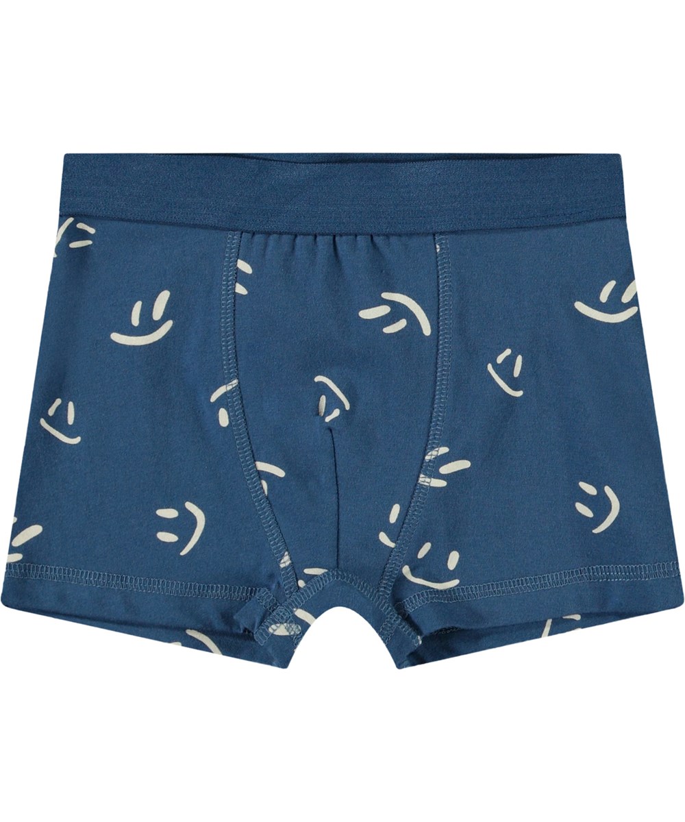 Justin 2-pack - Happy Best - 2-pack of boxer shorts for children in soft organic cotton.