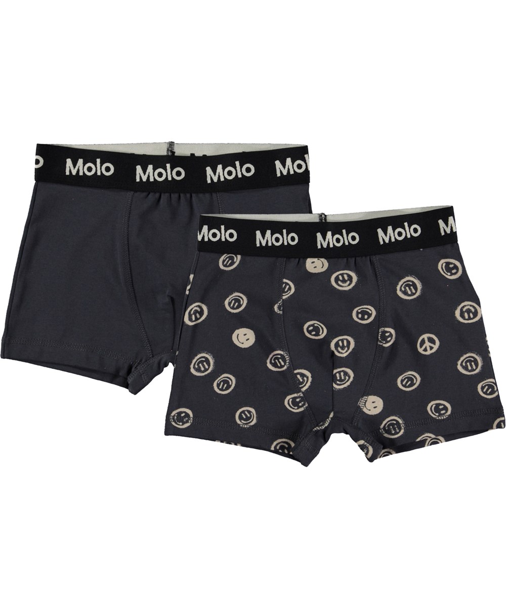 Justin 2-Pack - Happy Sky - 2-pack organic boxer shorts