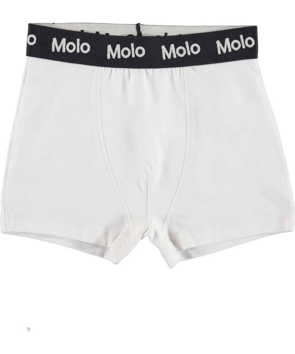 Justin 2-pack - Ivory Smiles - 2-pack boxer shorts in white and yellow smileys