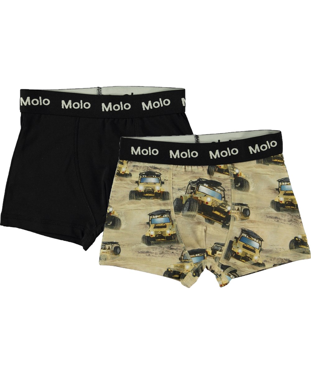 Justin 2-pack - Jeeps Black - Boxershorts black and jeep print