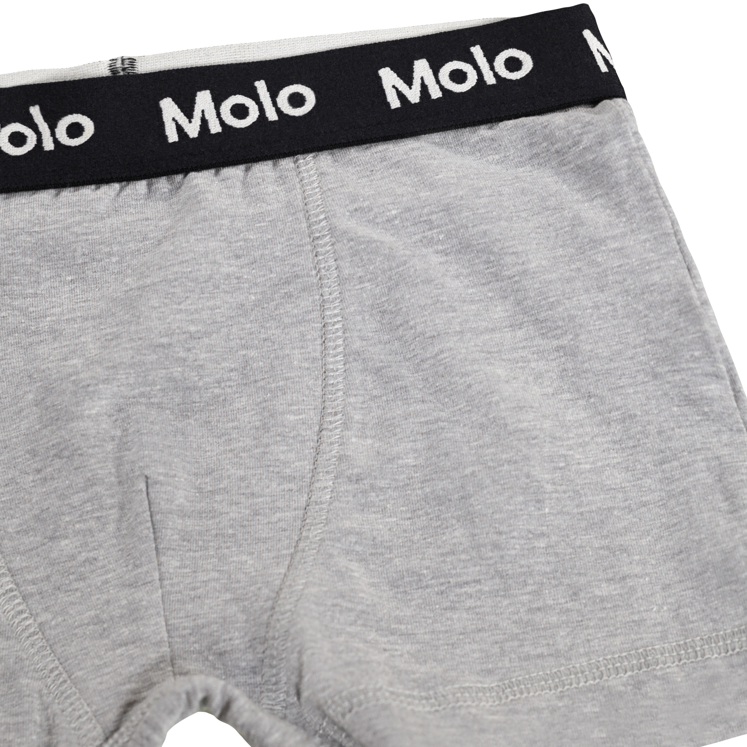 Justin 2-pack - Navy Grey - Organic boxershorts navy blue grey - Molo