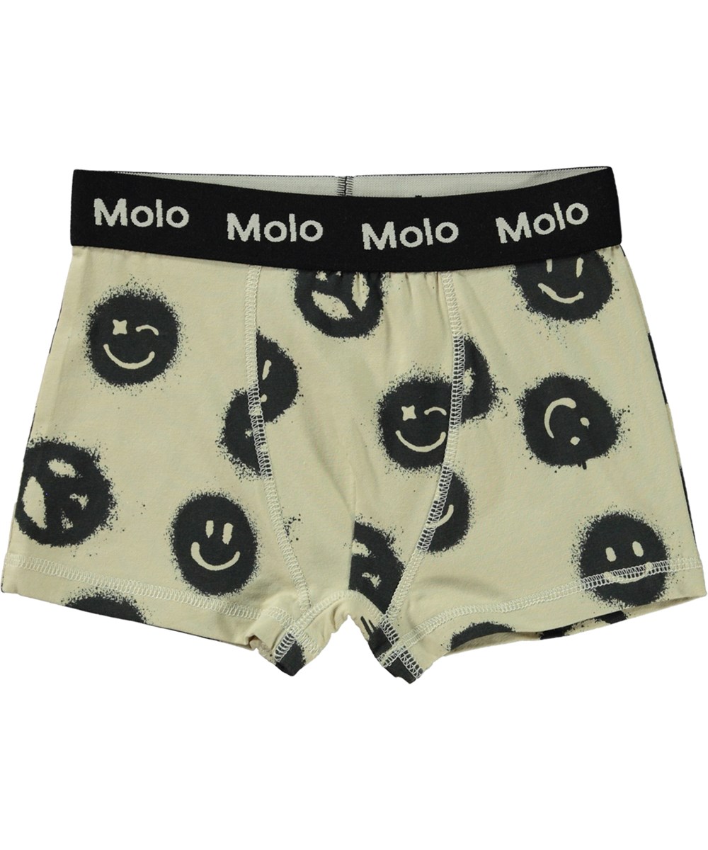 Justin 2-pack - Space Smile - Boxershorts peace sign and smiley faces