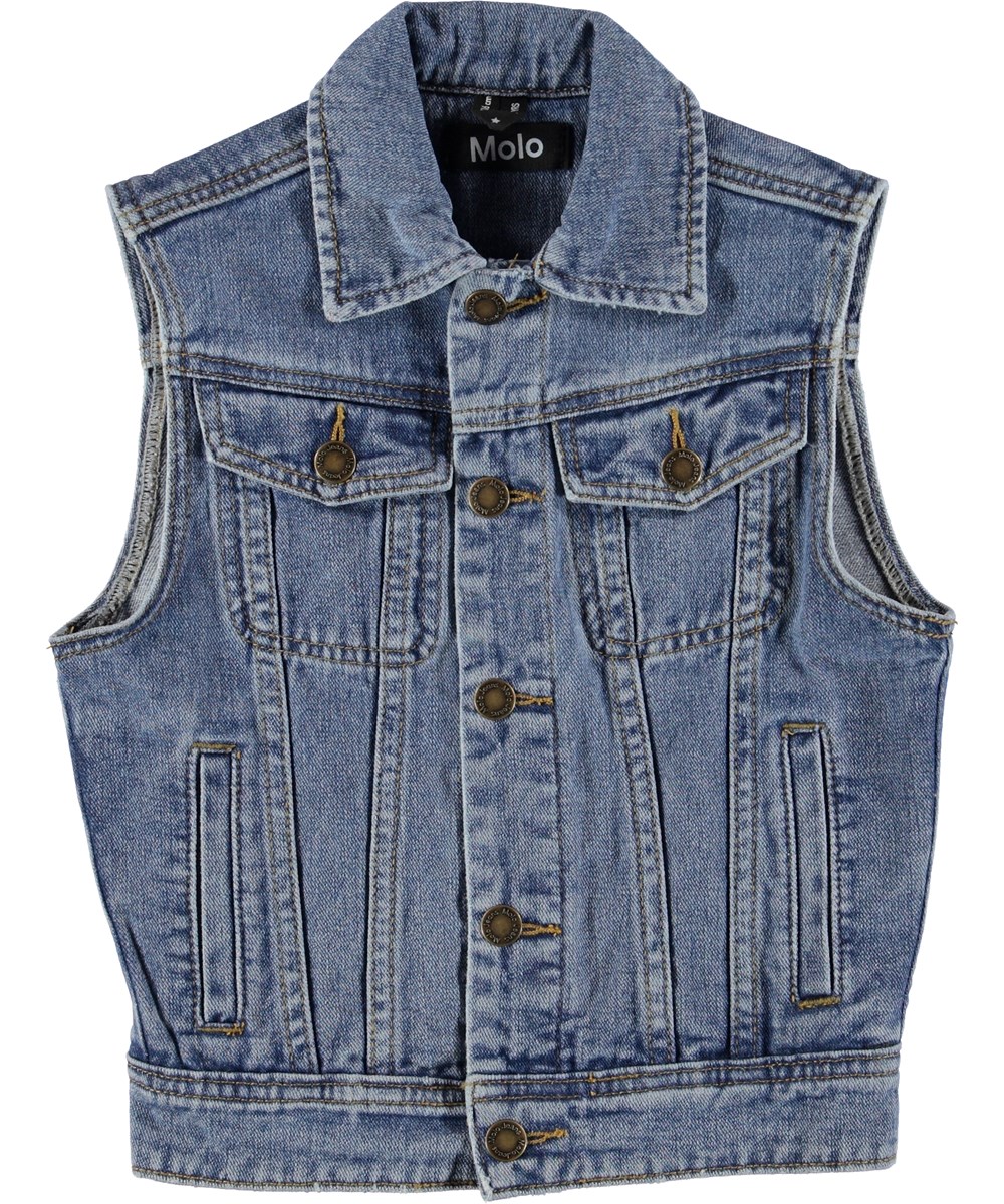 Harry - Stone Blue - Spijker bodywarmer