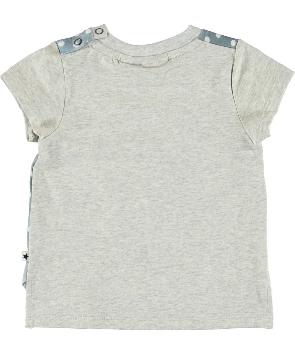 Erin - Sleepy Pets - Baby t-shirt met dieren en stippen.