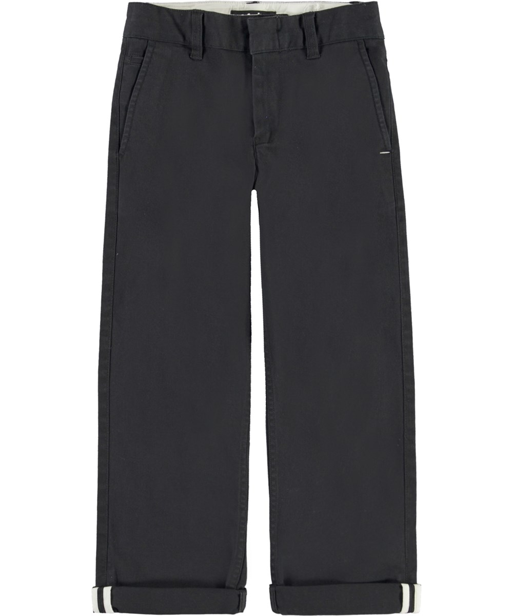 Ace - Black - Sorte stræk chinos.