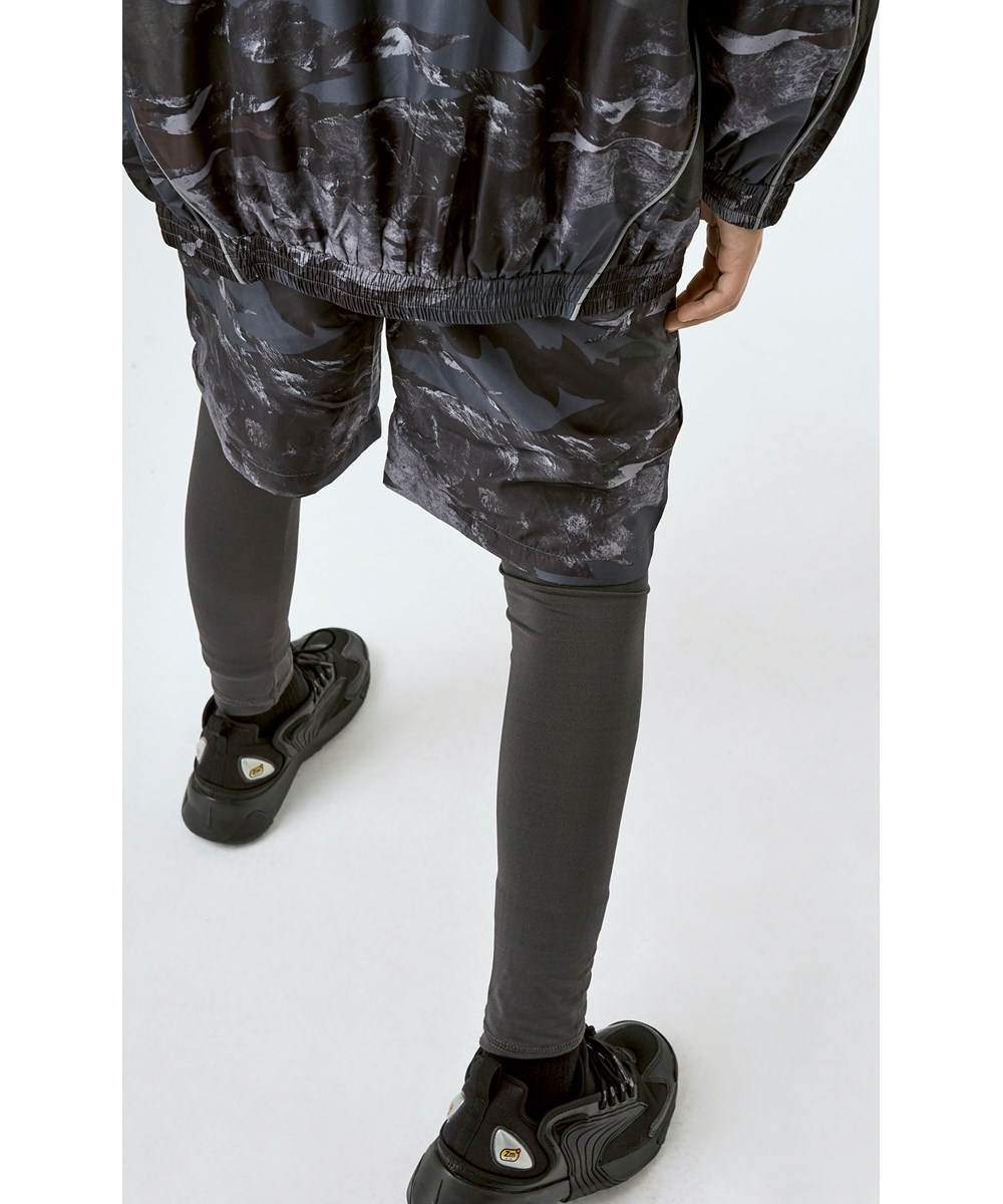 Acel - Camo Landscape - Grå camouflage shorts