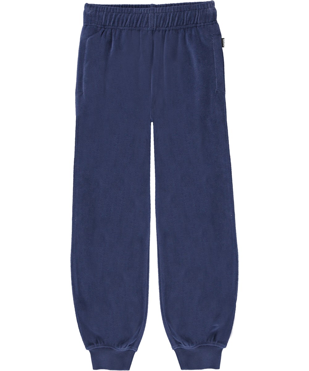 Adani - Sailor - Økologiske blå froté sweatpants 