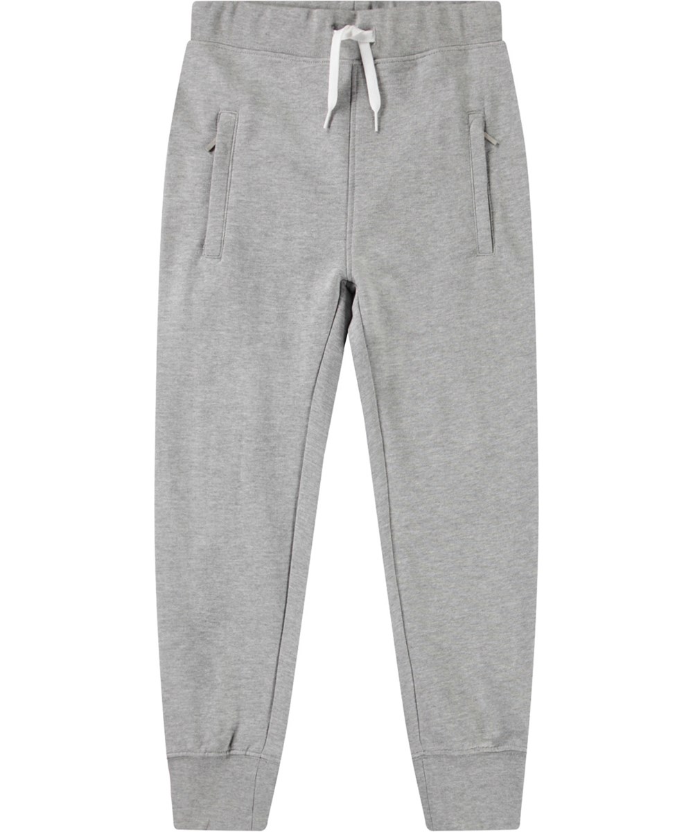 Afon - Grey Melange - Grå pants til børn. 