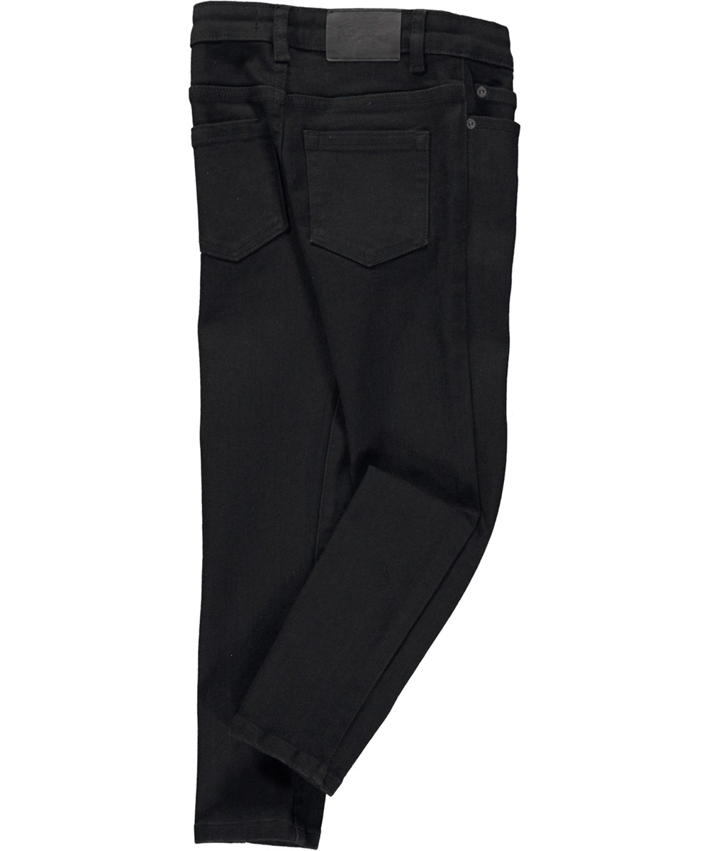 Aksel - Black - Sorte jeans med stretch og genanvendte polyester fibre