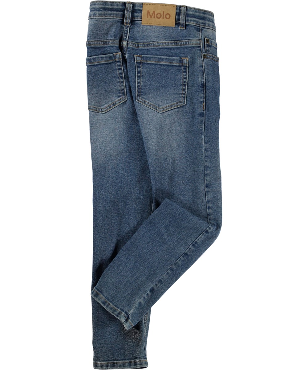 Aksel - Blue Denim - Mørkeblå slim fit jeans med stretch