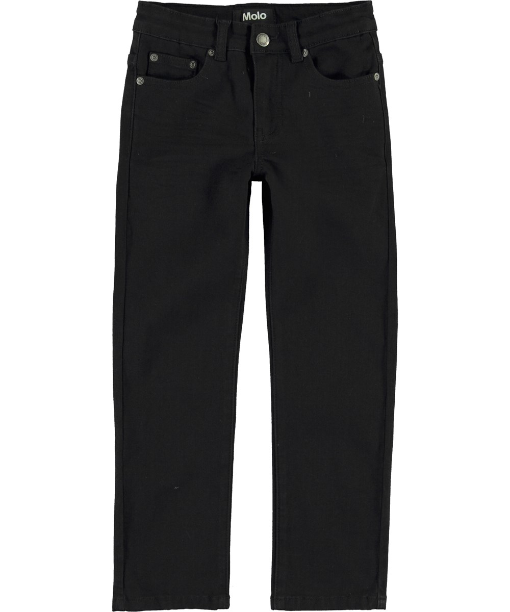 Alon - Black - Sorte løse jeans