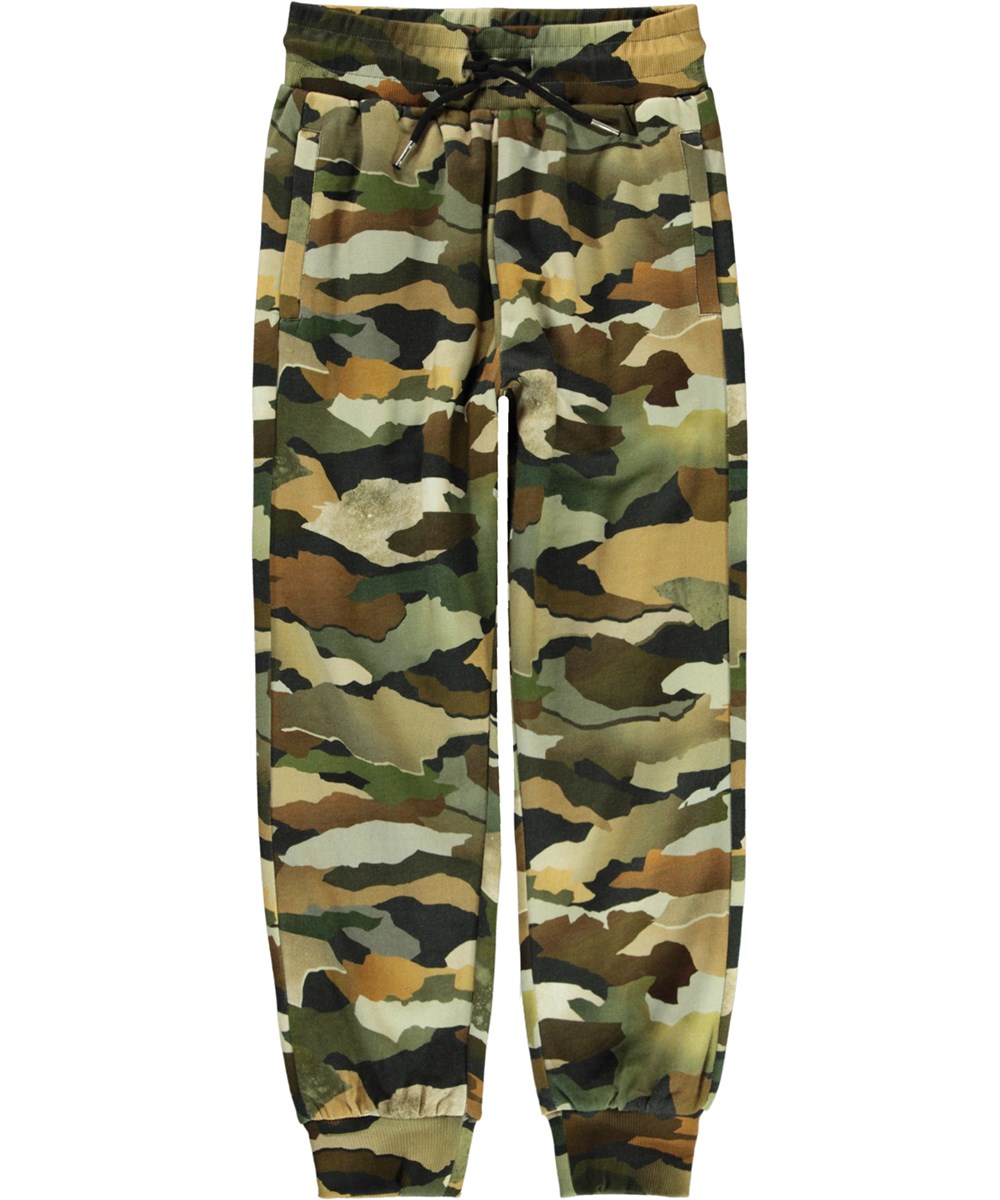 Alvar - Earthy Camou - Økologiske sweatpants med camouflage print