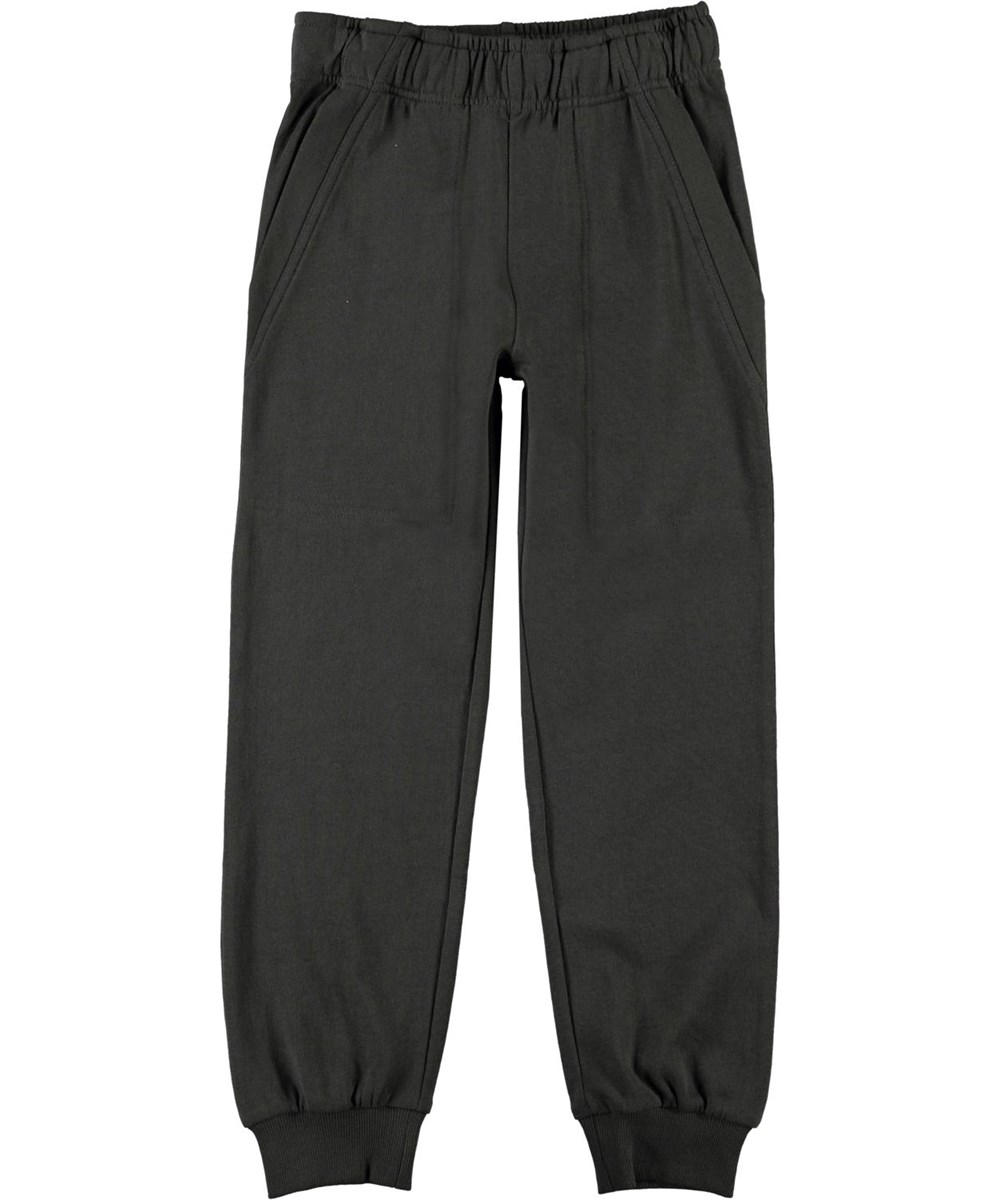 Ame - Beluga - økologiske sorte sweatpants