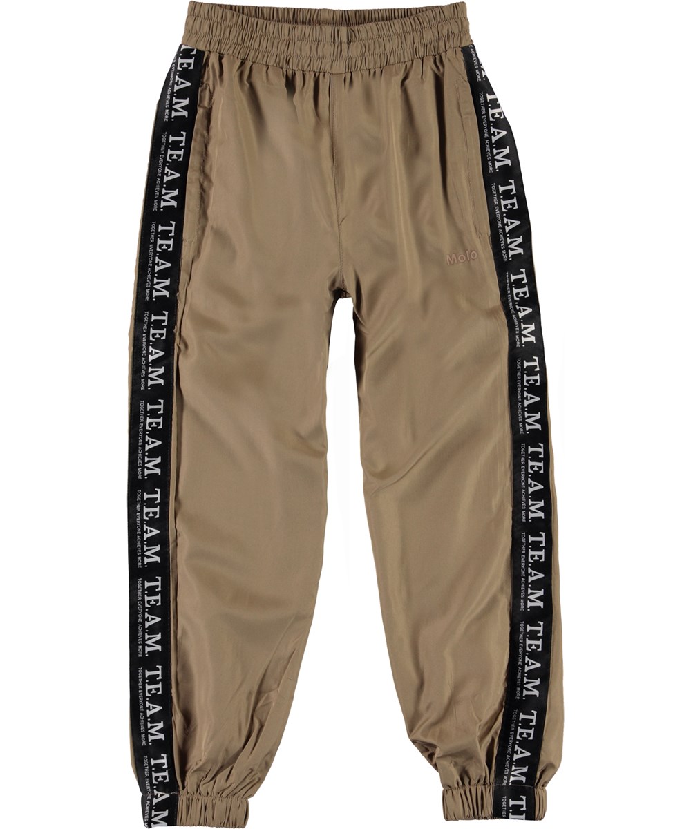 Amir - Khaki - Brune team trackpants