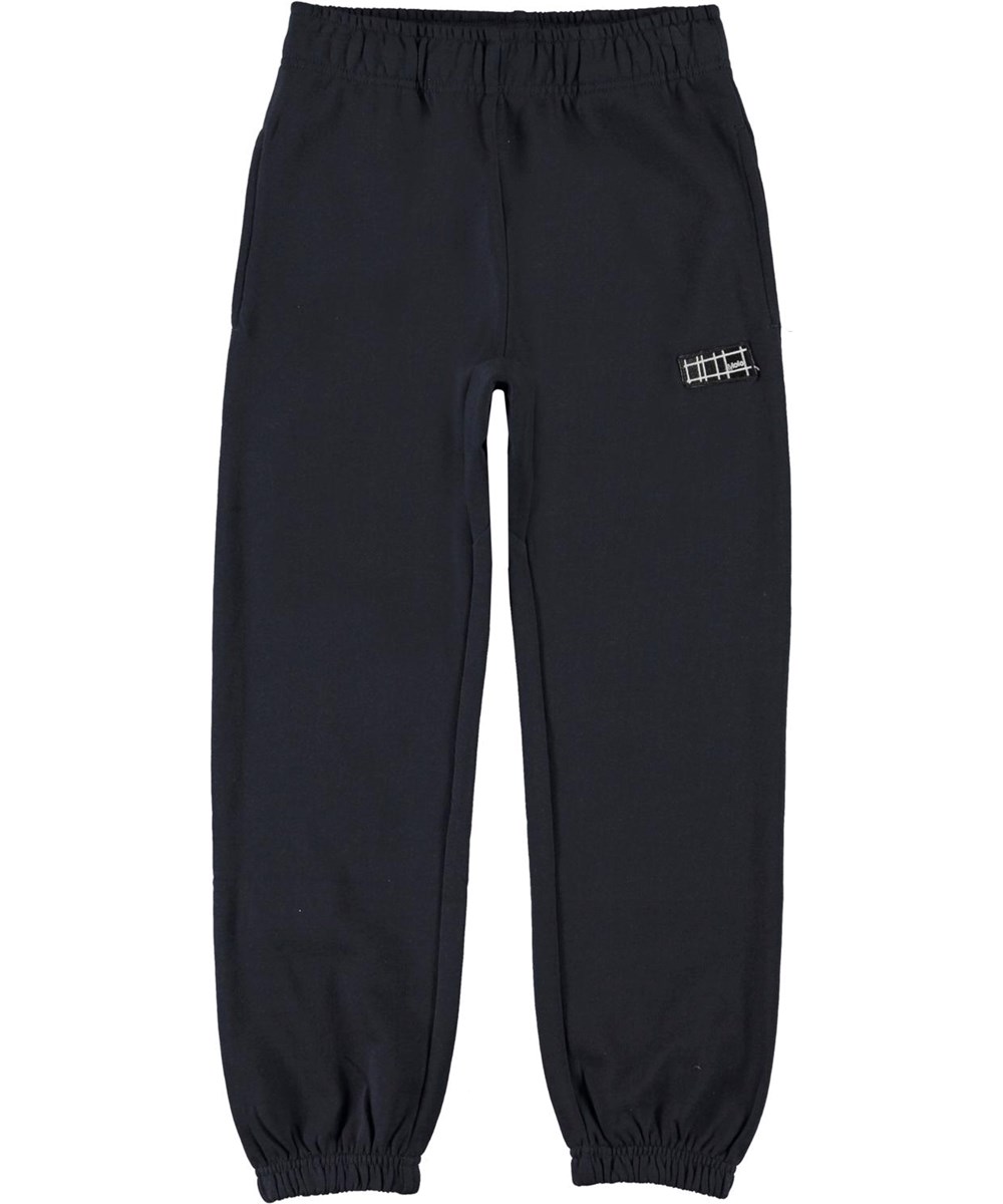 Ams - Dark Navy - Økologiske mørkeblå sweatpants 