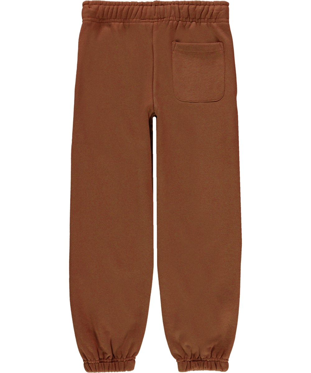Ams - Tawny Brown - Økologiske brune sweatbukser