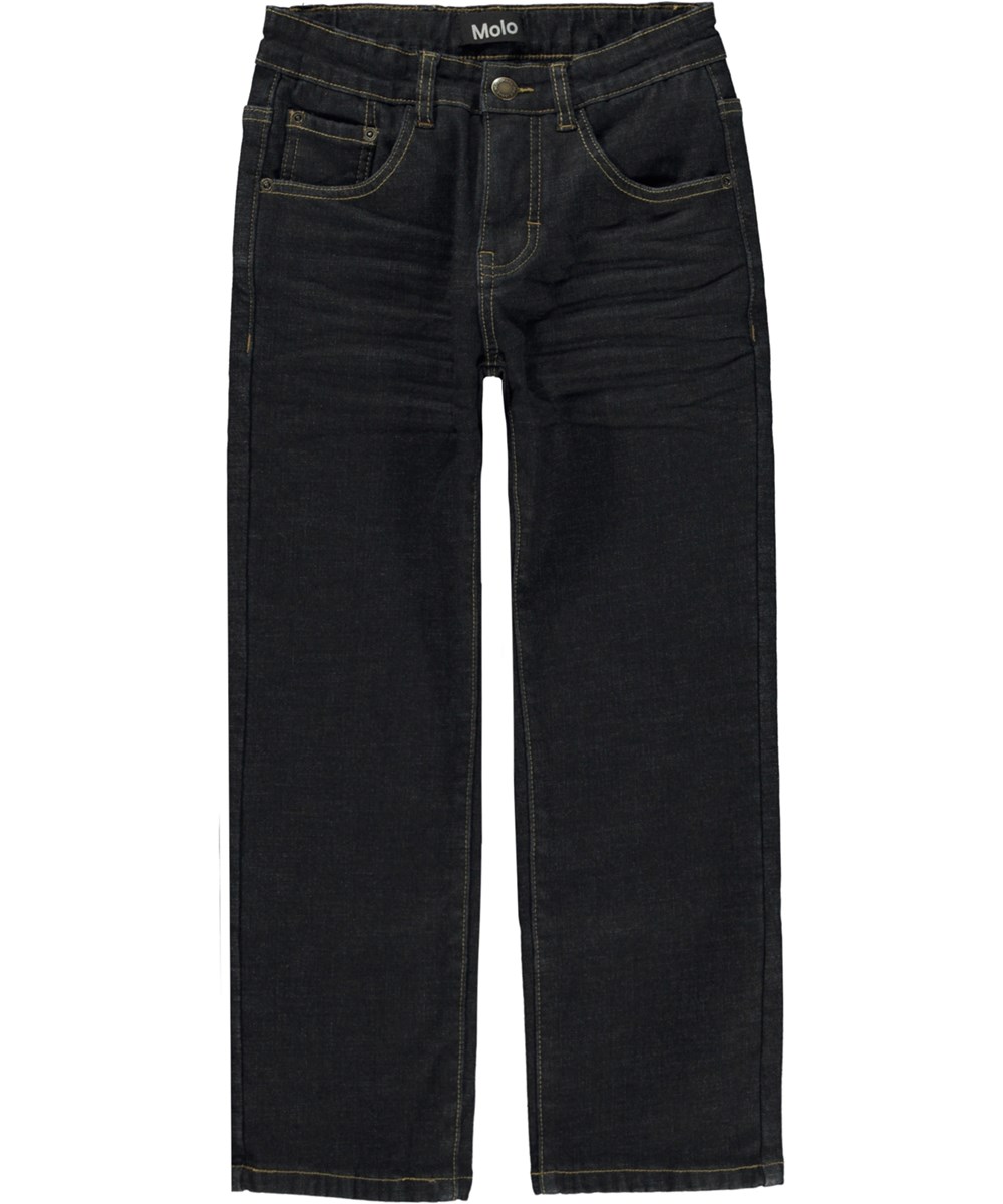 Andy Warm - Washed Indigo - Mørke jeans med foer