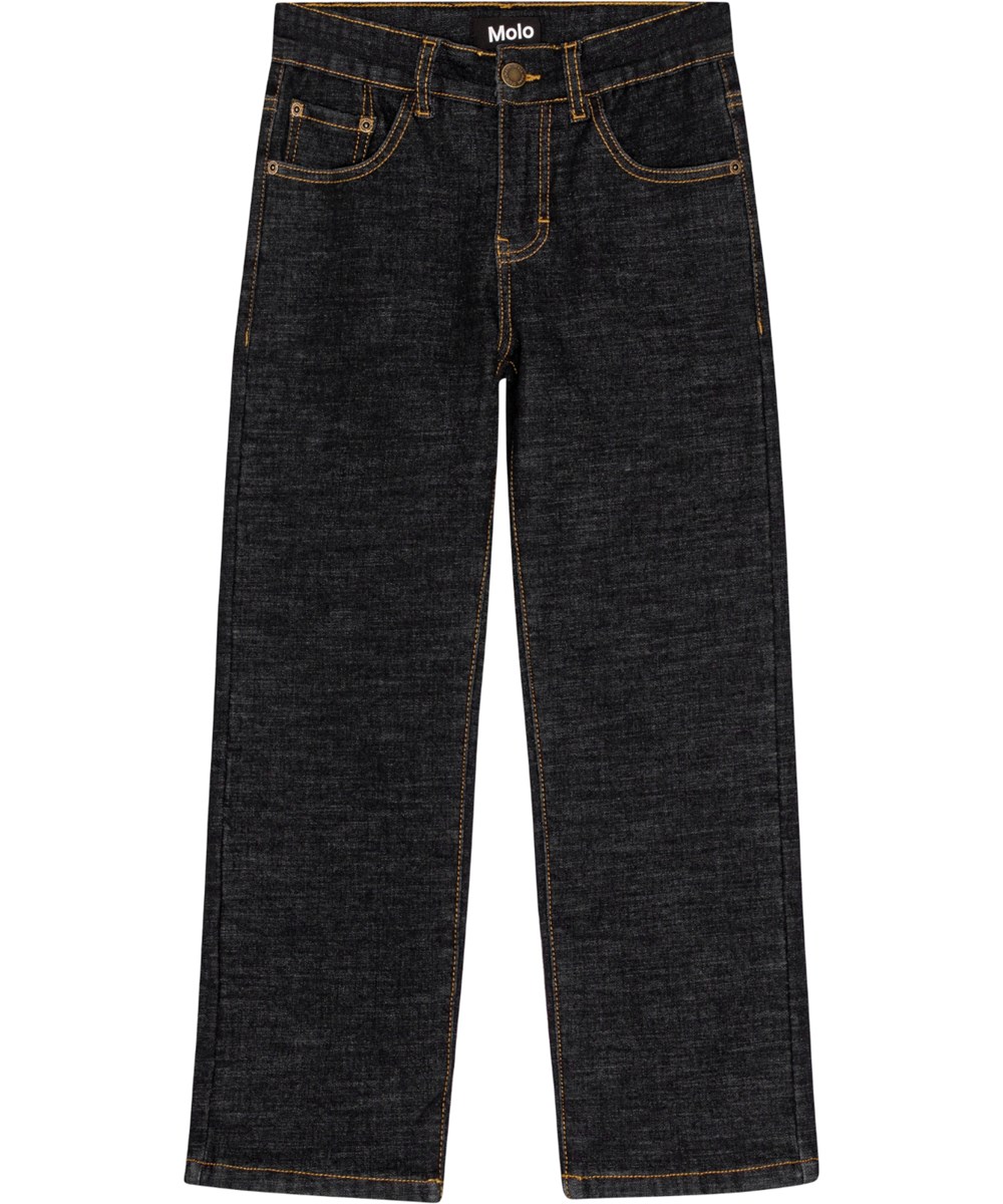Andy Warm - Washed Indigo - Mørkeblå jeans med foer