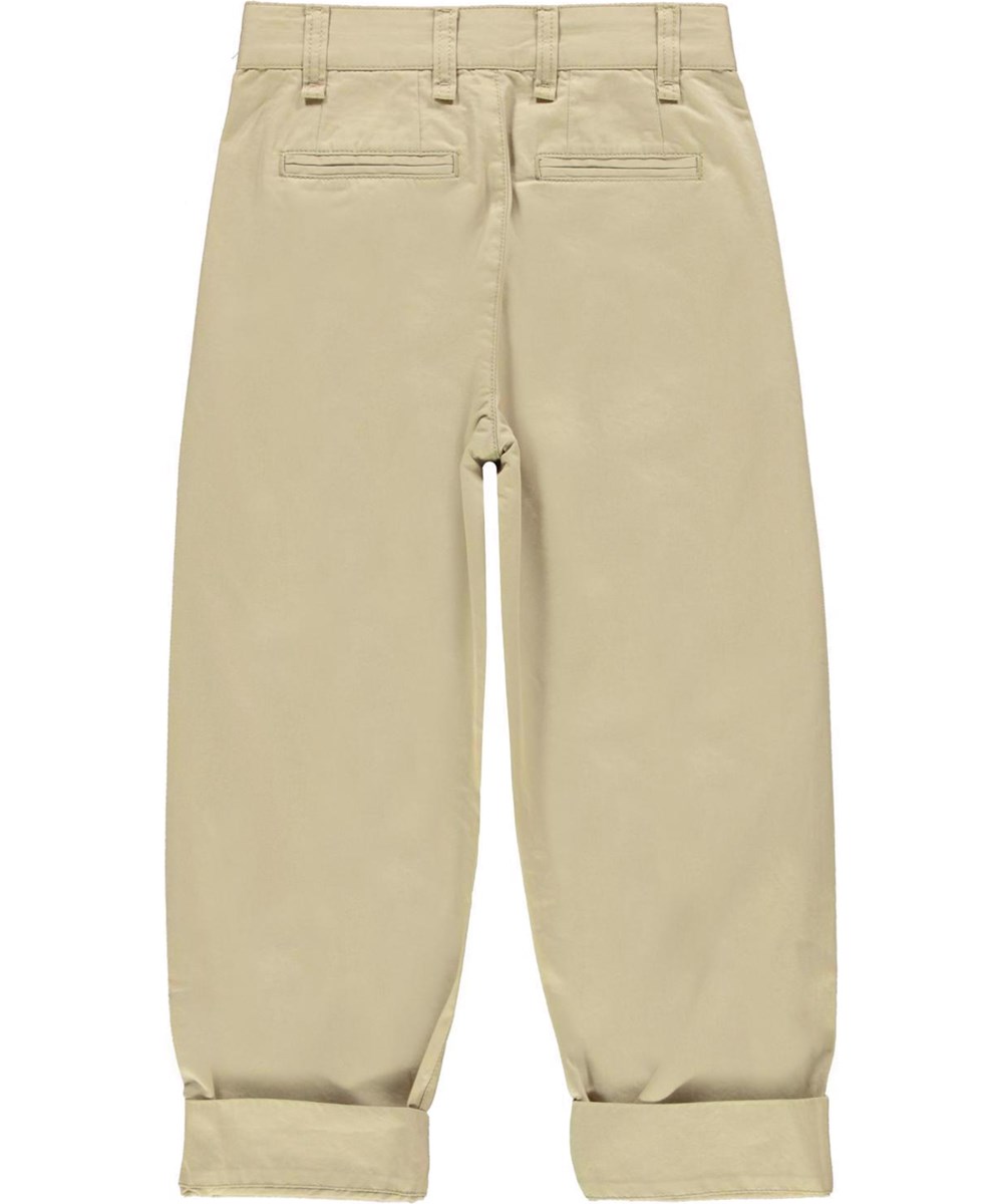 Ari - Gravel - Baggy chinos i beige.