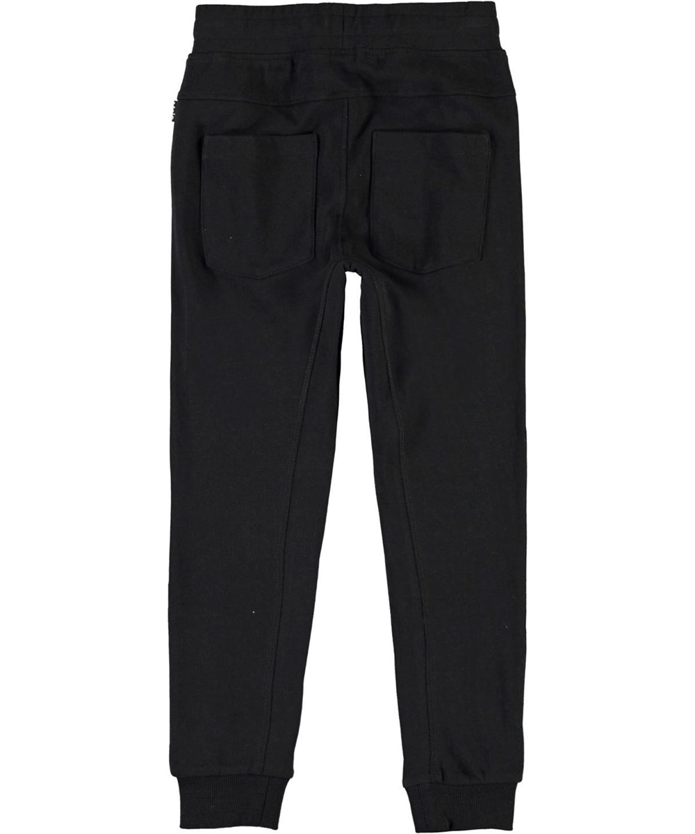 Ash - Black - Økologiske sorte sweat bukser