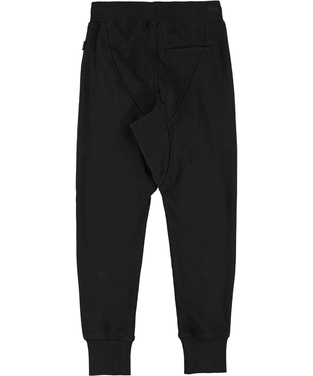 Ashton - Black - Økologiske sorte sweatpants