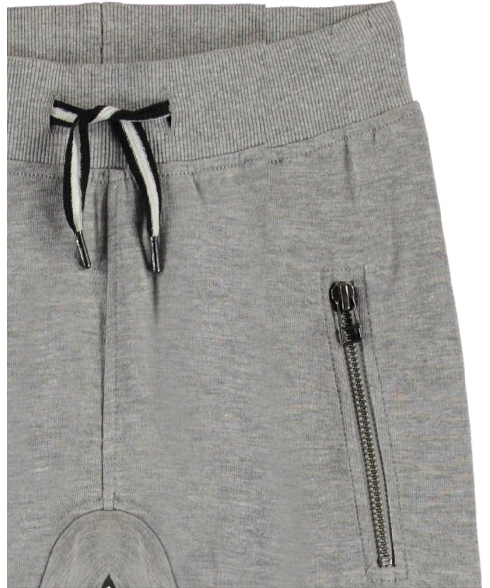 Ashton - Grey Melange - Grå behagelige sweatpants