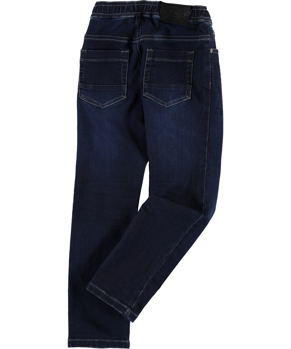 Augustino - Dark Indigo - Mørkeblå løse denim jeans