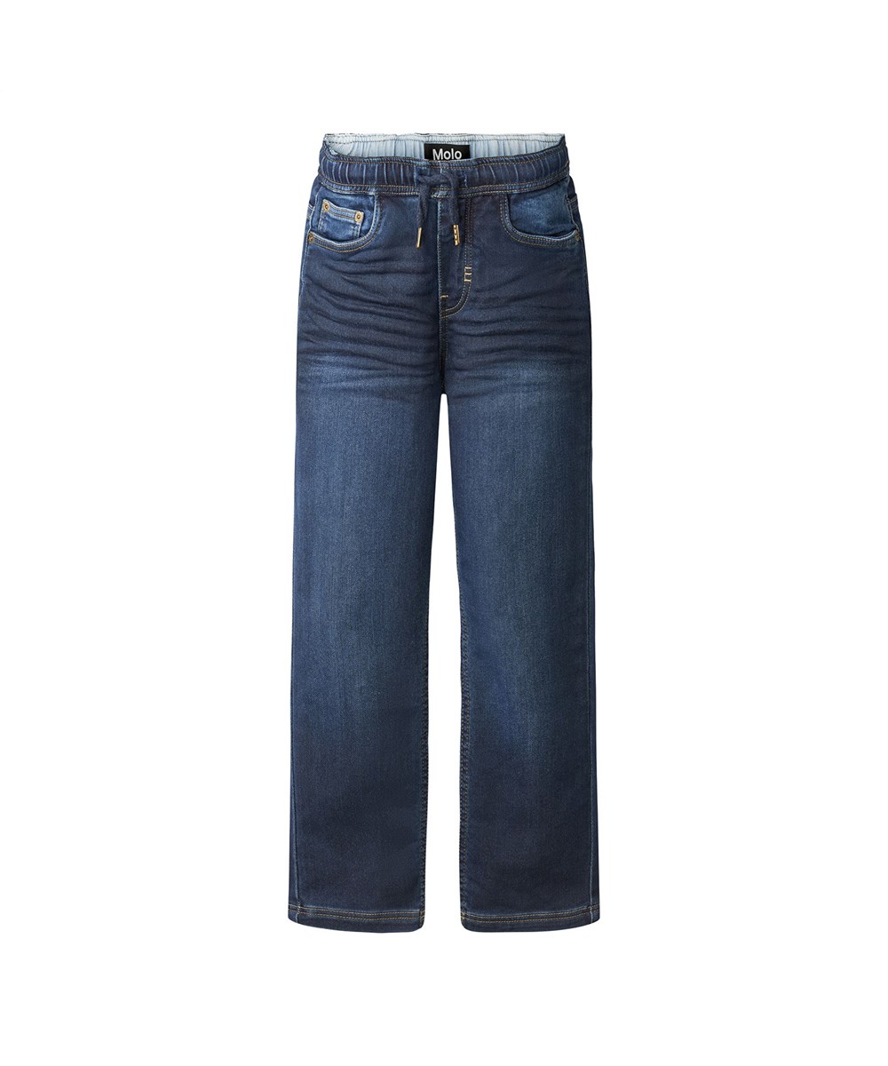 Augustino - Dark Indigo - Blå bløde jeans med en behagelig pasform