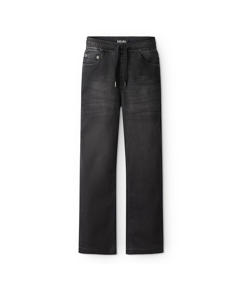 Augustino - Washed Black - Sorte bløde jeans med en behagelig pasform