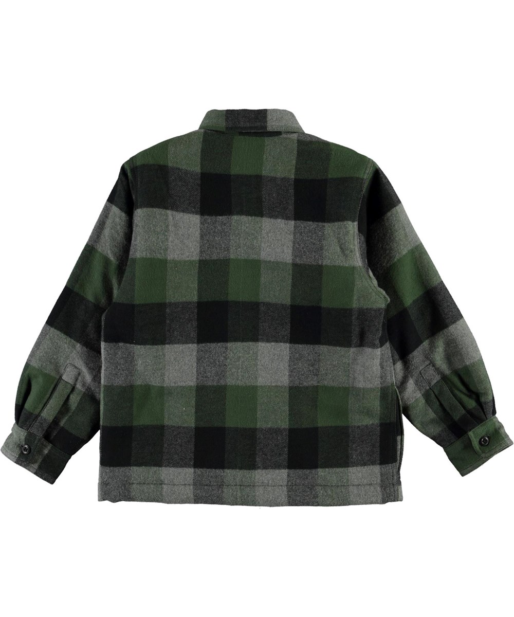 Hayes - Check - Ternet overshirt jakke i grøn