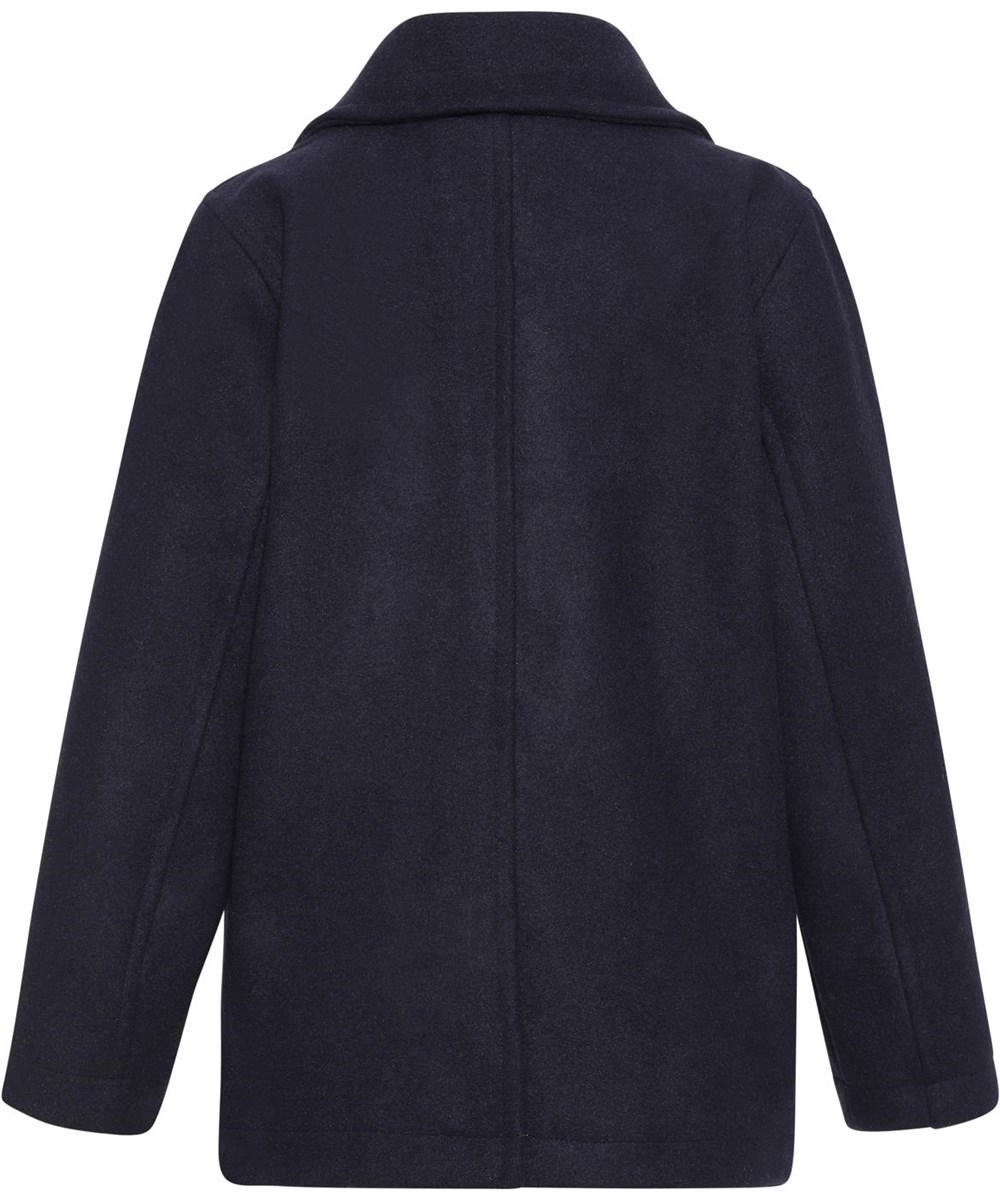 Horatio - Dark Navy - Mørkeblå jakke med knapper og revers