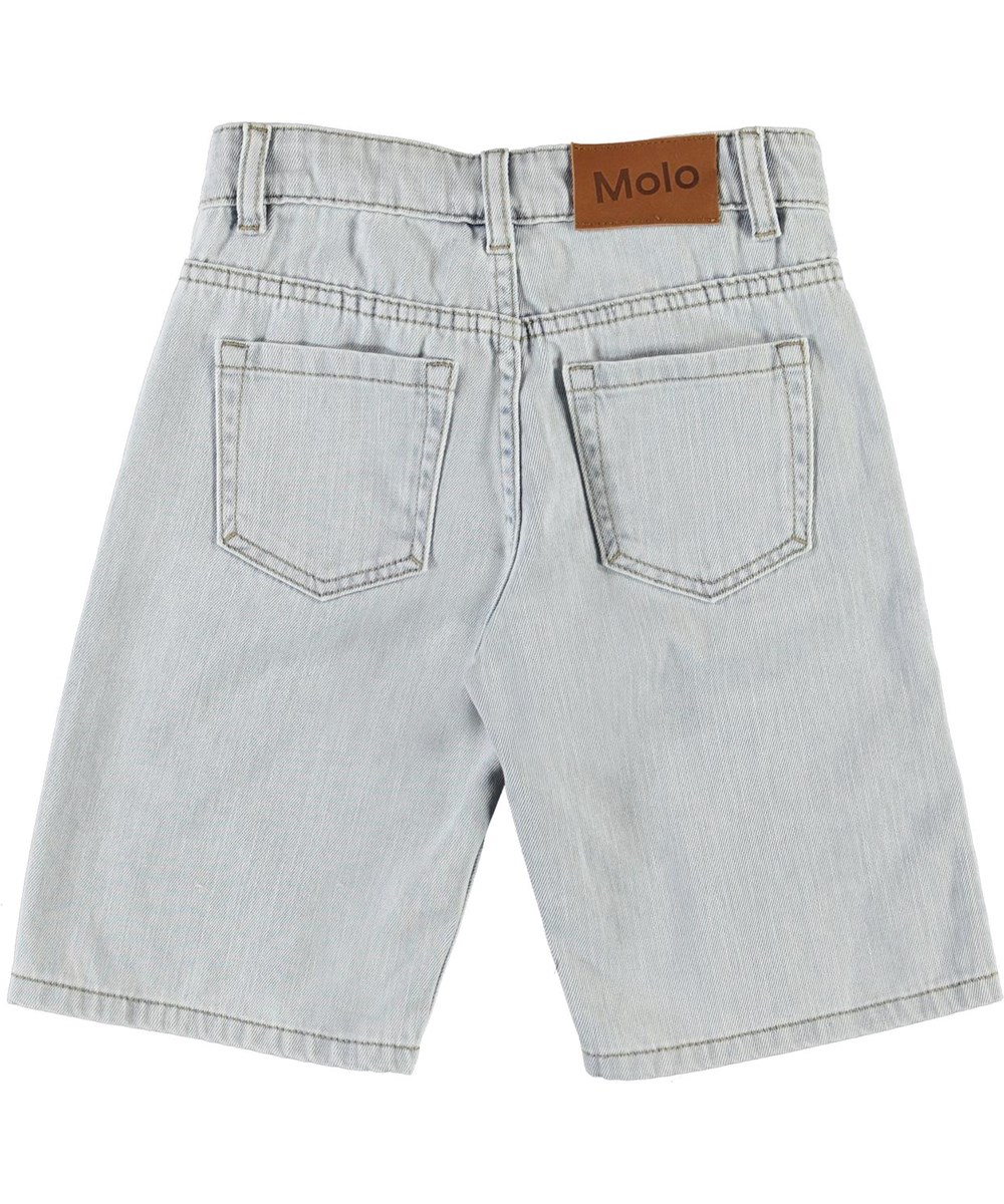 Adrik - Even Pale Wash - Lyse blå lange denim shorts