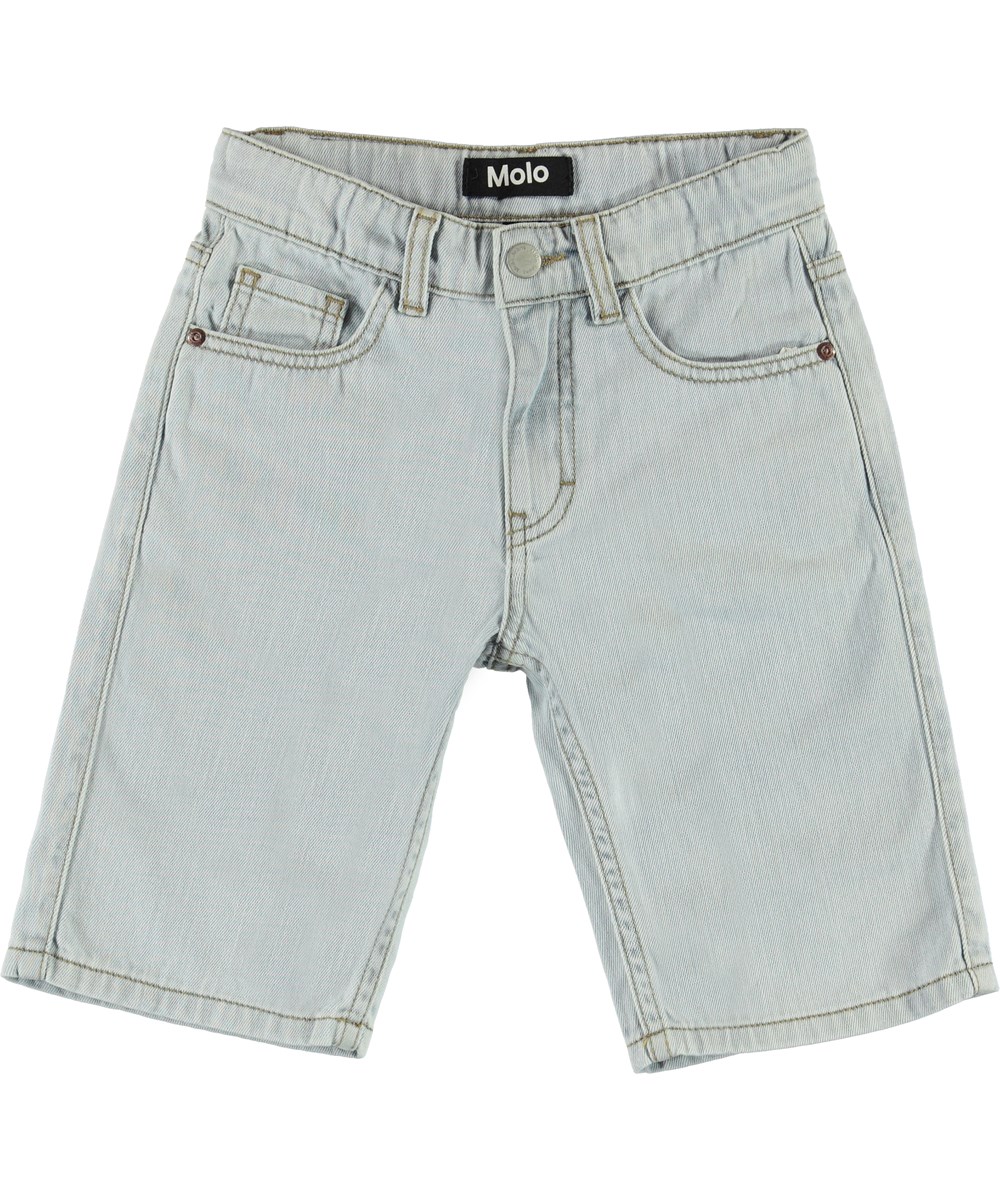 Adrik - Even Pale Wash - Lyse lange denim shorts